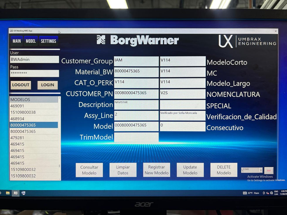 Selección de Modelo y Vista previa De Datos de Cada Modelo