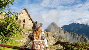 A breathtaking and solitary view of the citadel during a private Machu Picchu tour.