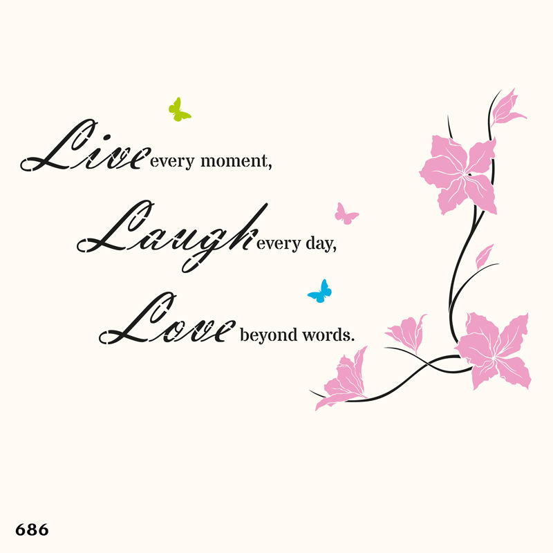 686 שבלונה LIVE LAUGH LOVE