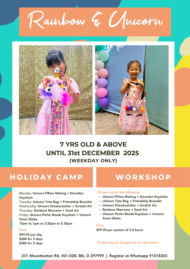 Rainbow and Unicorn Holiday Camp