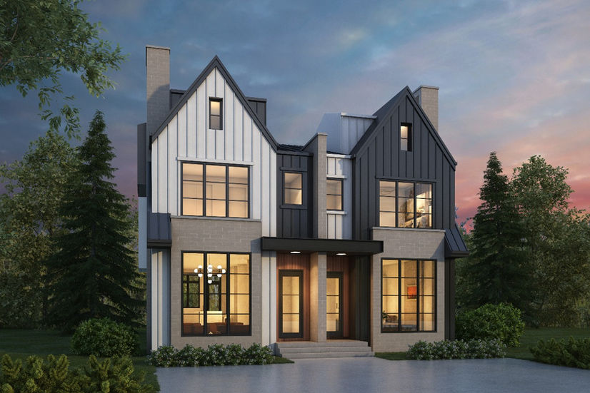 Duplex / Semi-Detached pre-designed house plan.