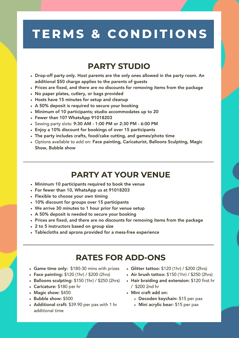 Terms and Conditions