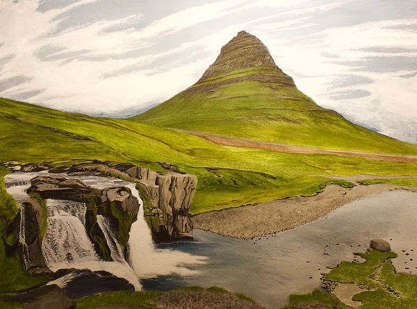 Halla Sigmars-Haust á Kirkjufelli-Autumn on Mt Kirkjufell-31x41.jpg
