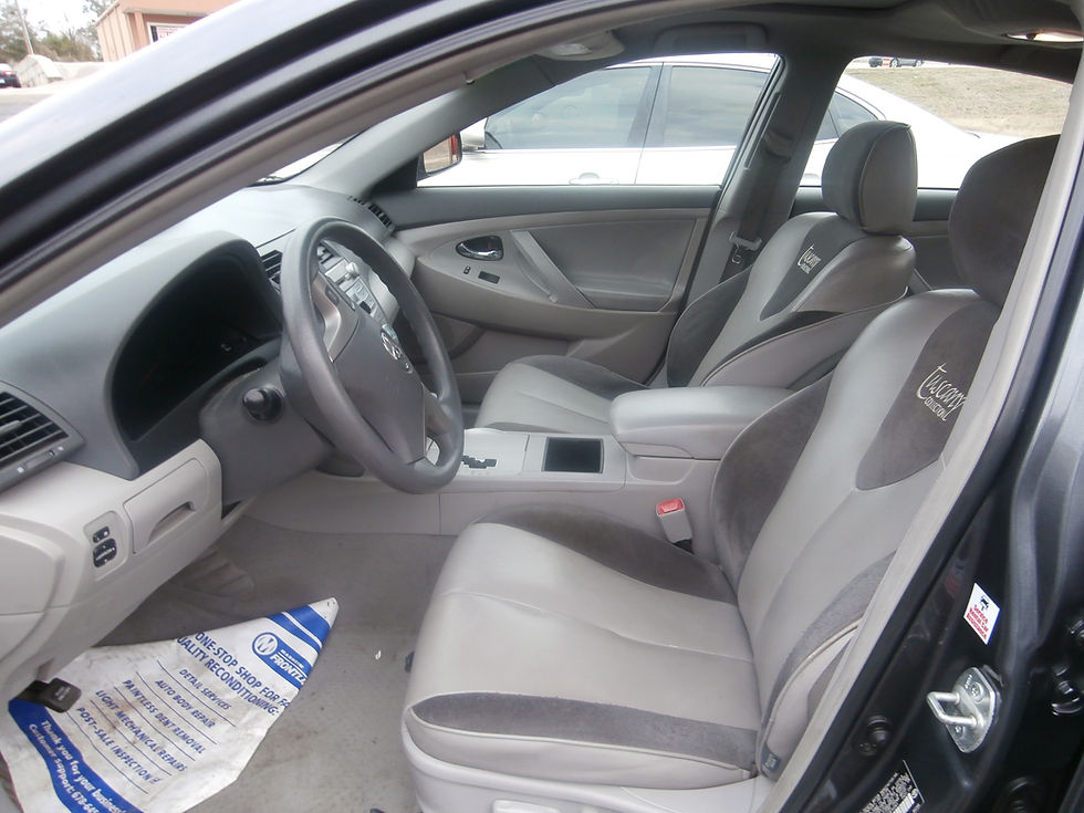 Camry front seat view