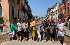 Australian Womens Travel tour group in Venice, Italy.