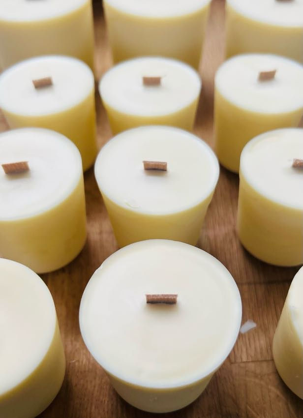Thumbnail: Two Travel Size or Votive 9cl Candle Refills