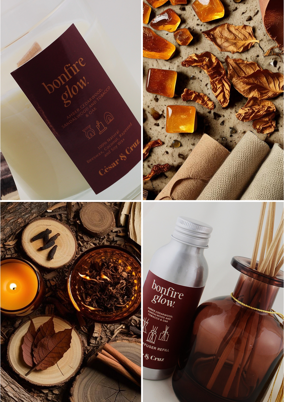 Thumbnail: Deluxe Scented Trio – Large Wooden Wick Candle, Diffuser & Room Spray
