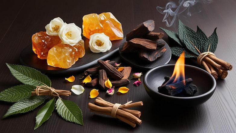 collection of dried ingredients