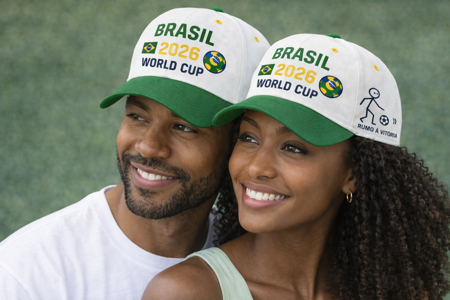 Brasil 2026 World Cup Fan Cap – Rumo à Vitória