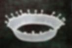 The Crown, 2001, Acrylic, Fabric & Resin, 45 x 68 inches