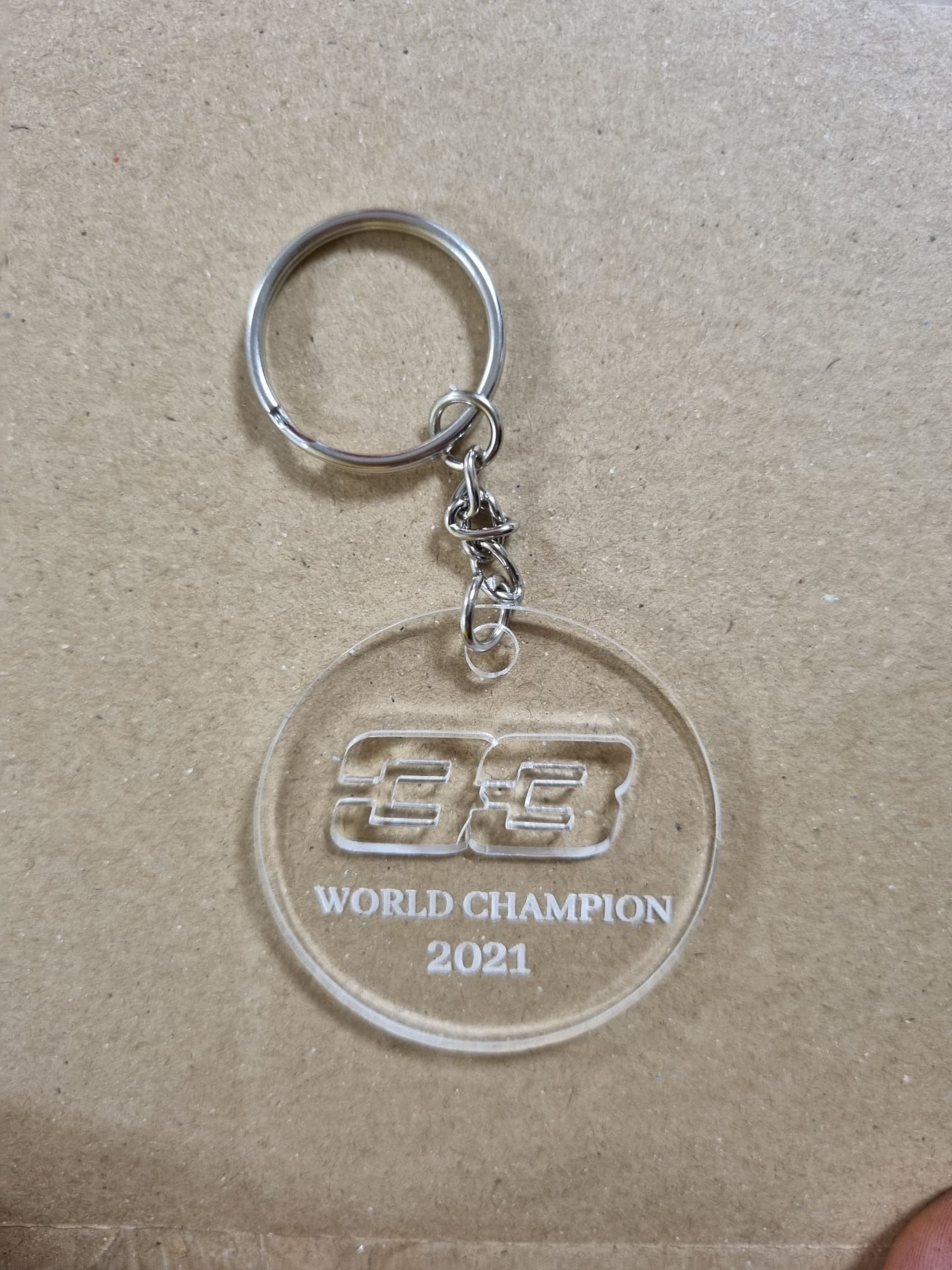 Sleutelhanger rond 33 World Champion 2021