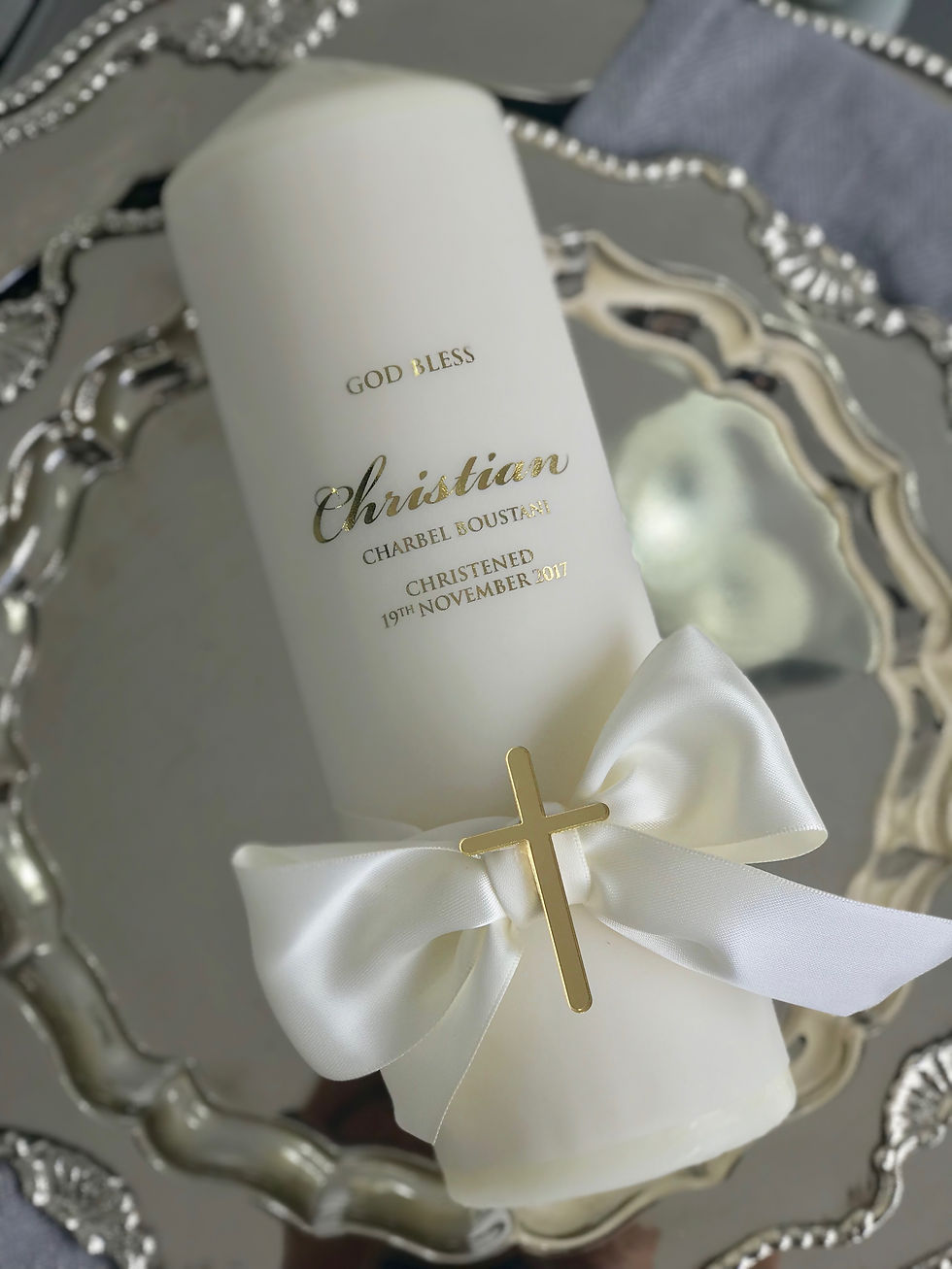 Christian Christening Candle