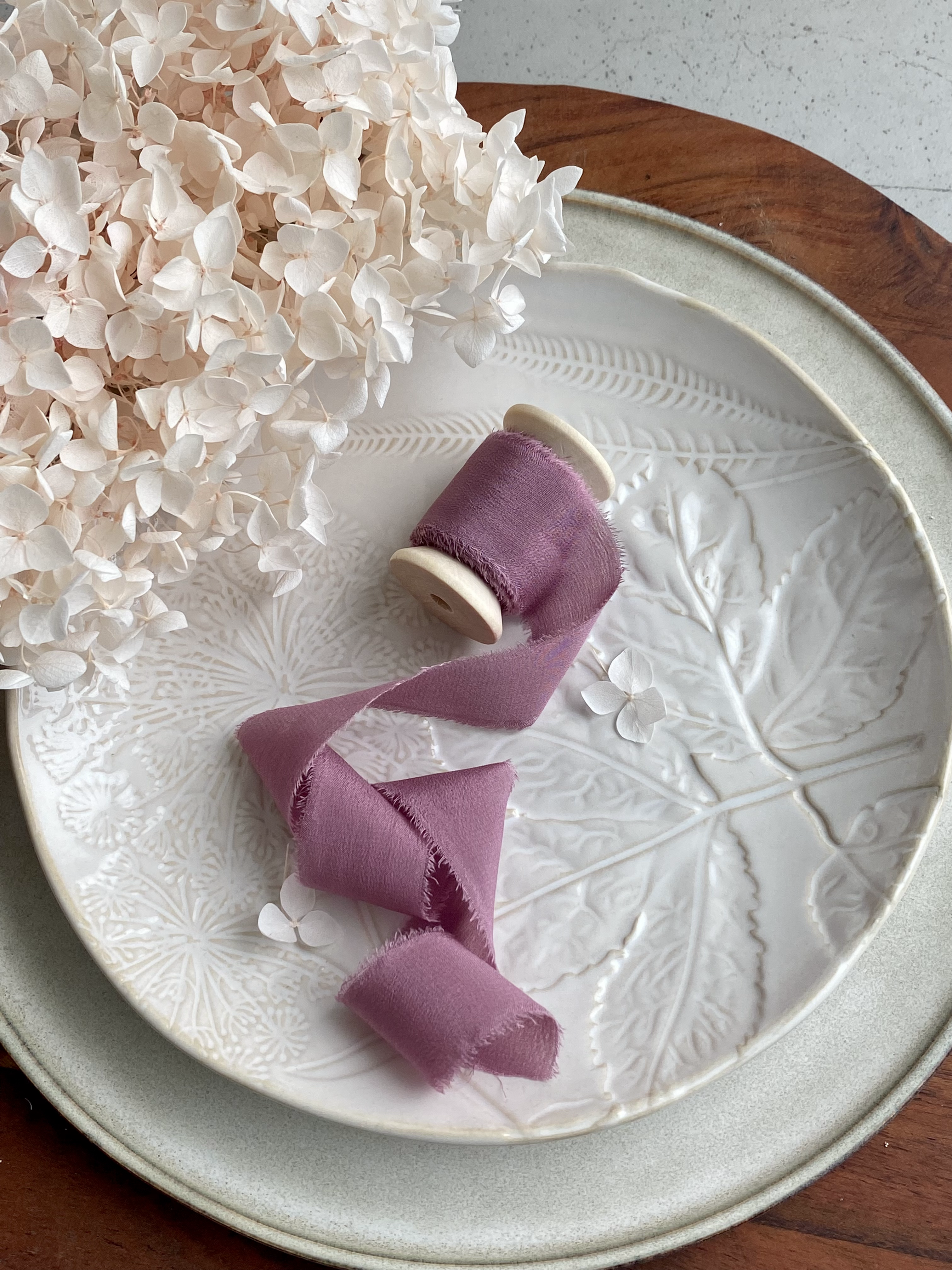 Silk Ribbon -Plum