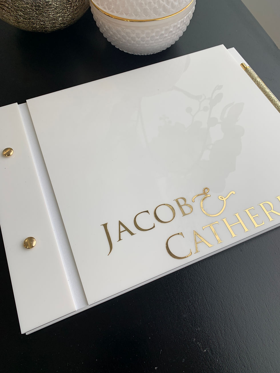 Thumbnail: White Acrylic Guestbook