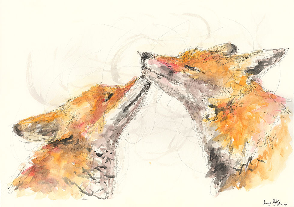 Thumbnail: SOLD - ORIGINAL - "A Foxy Spark"