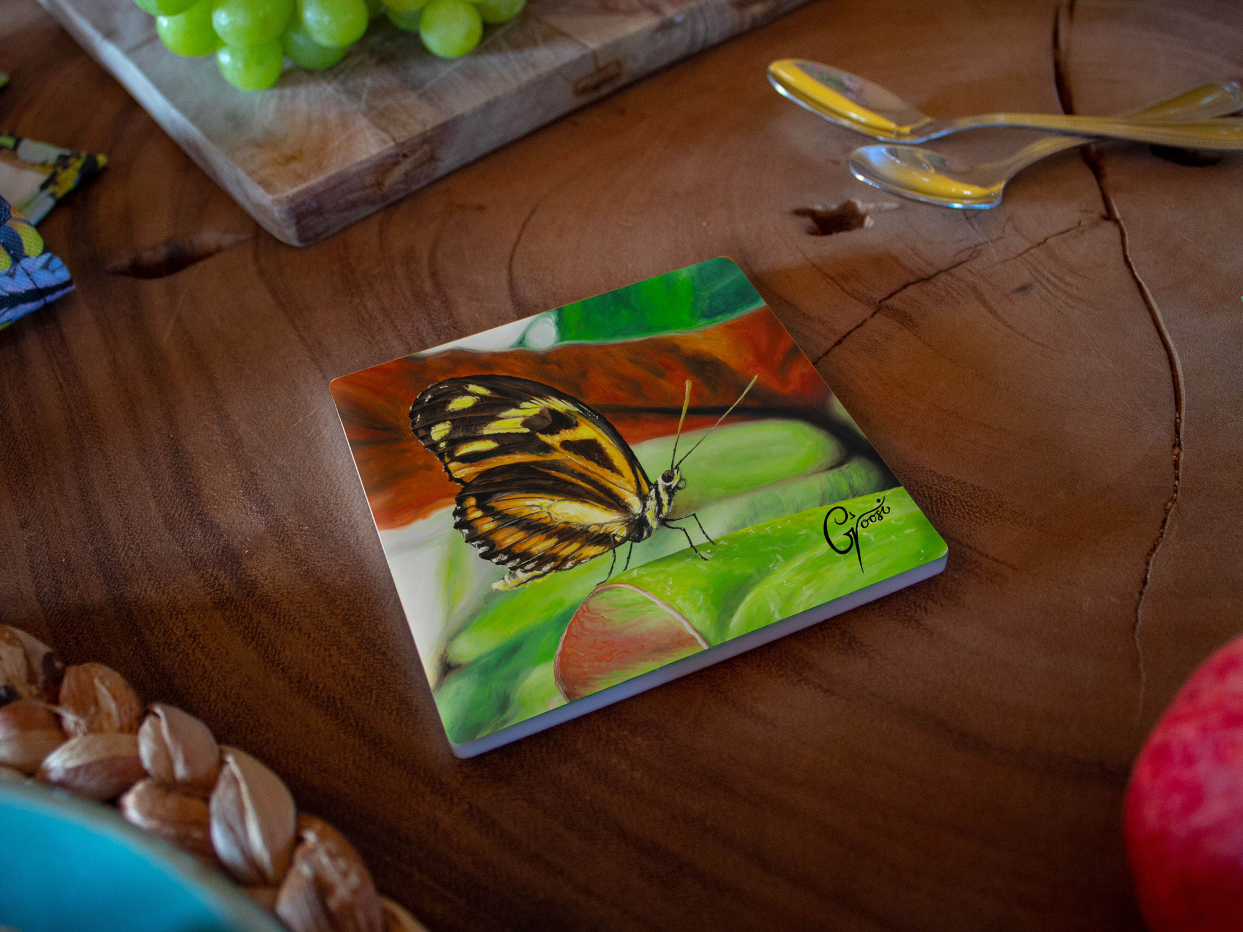 "Daring" - Ceramic Tile Coaster