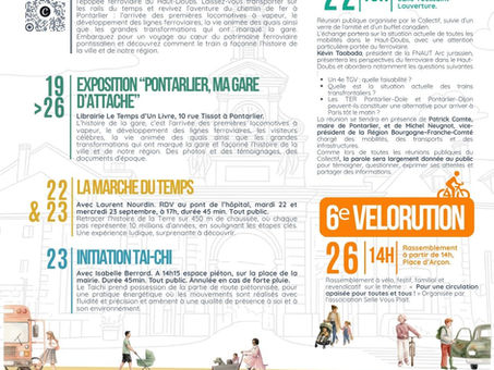 Semaine des mobilités du 19 au 26 septembre proposée par le Collectif Mobilités Haut-Doubs