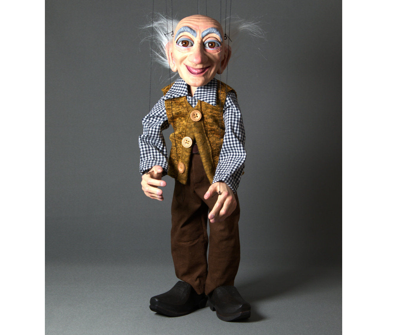 Happy Old Man Marionette