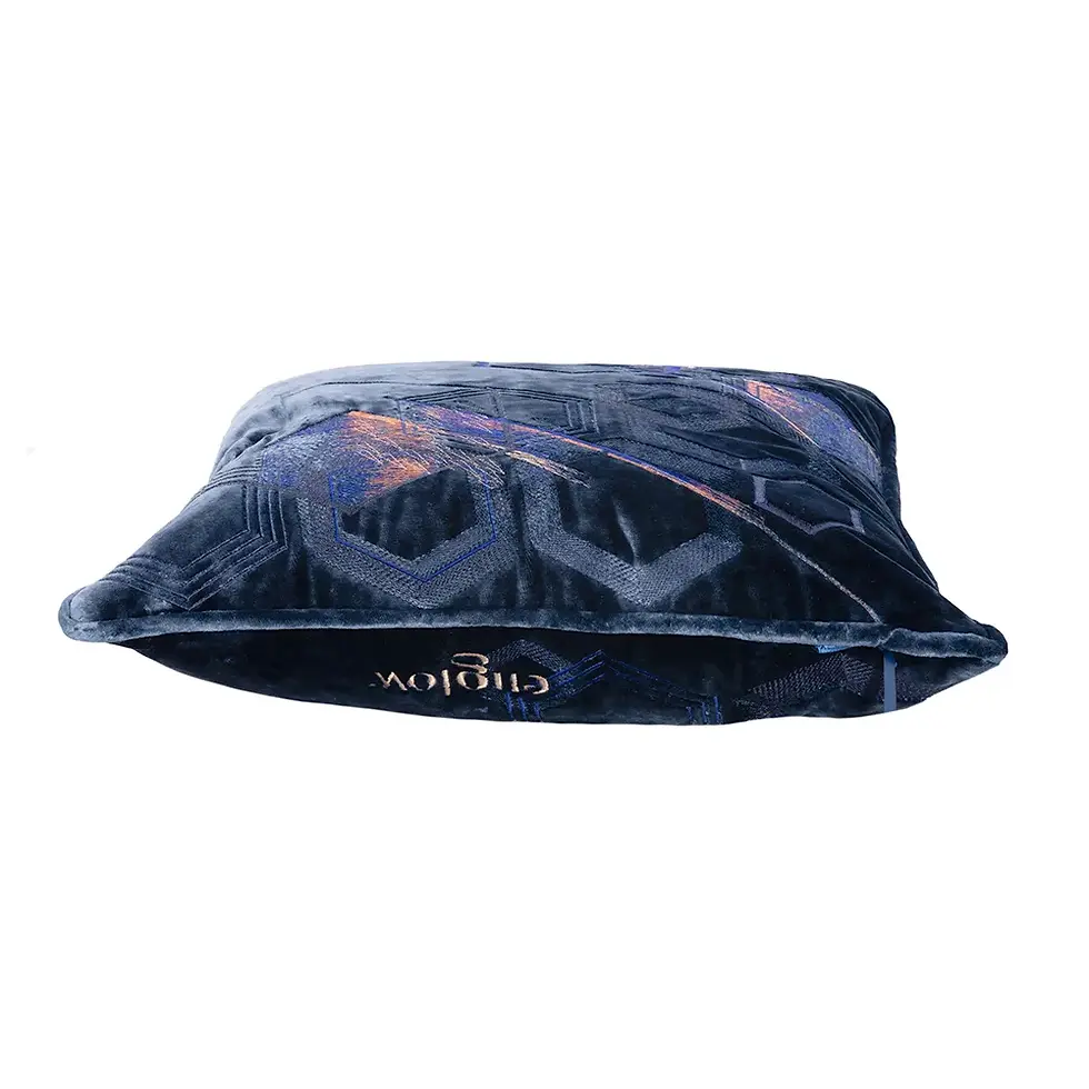 Thumbnail: Velvet Silk Sapphire - Luxury Cushion Jacky Puzey for englow BLUE