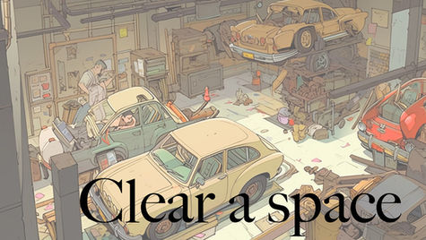 5分鐘英文口語|為特定目的清出空間怎麼說?