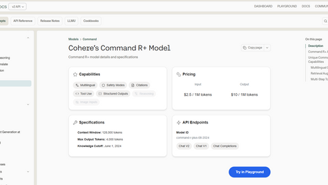 Cohere Command R+ 企業 RAG 應用真實表現:比 GPT-4 便宜多少成本?