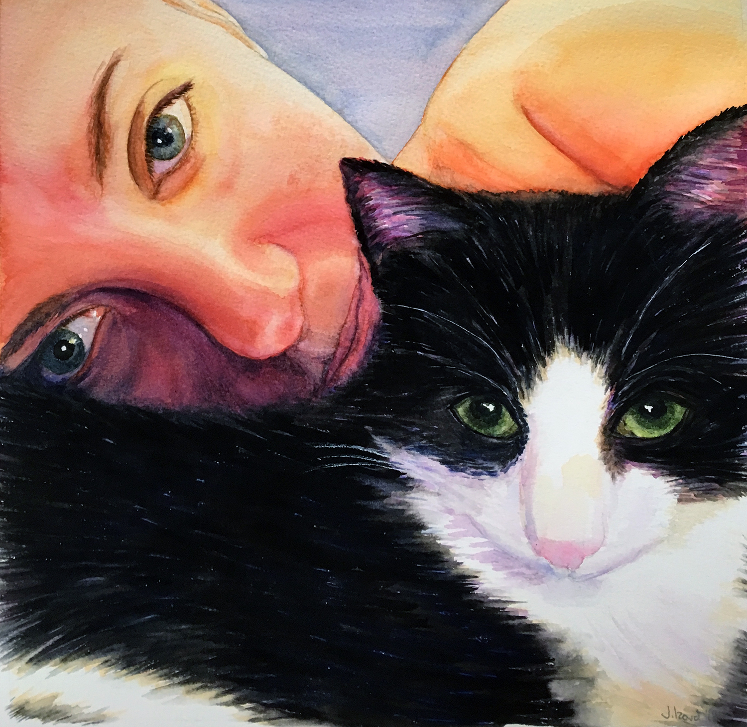 Jessie and her cat Toby