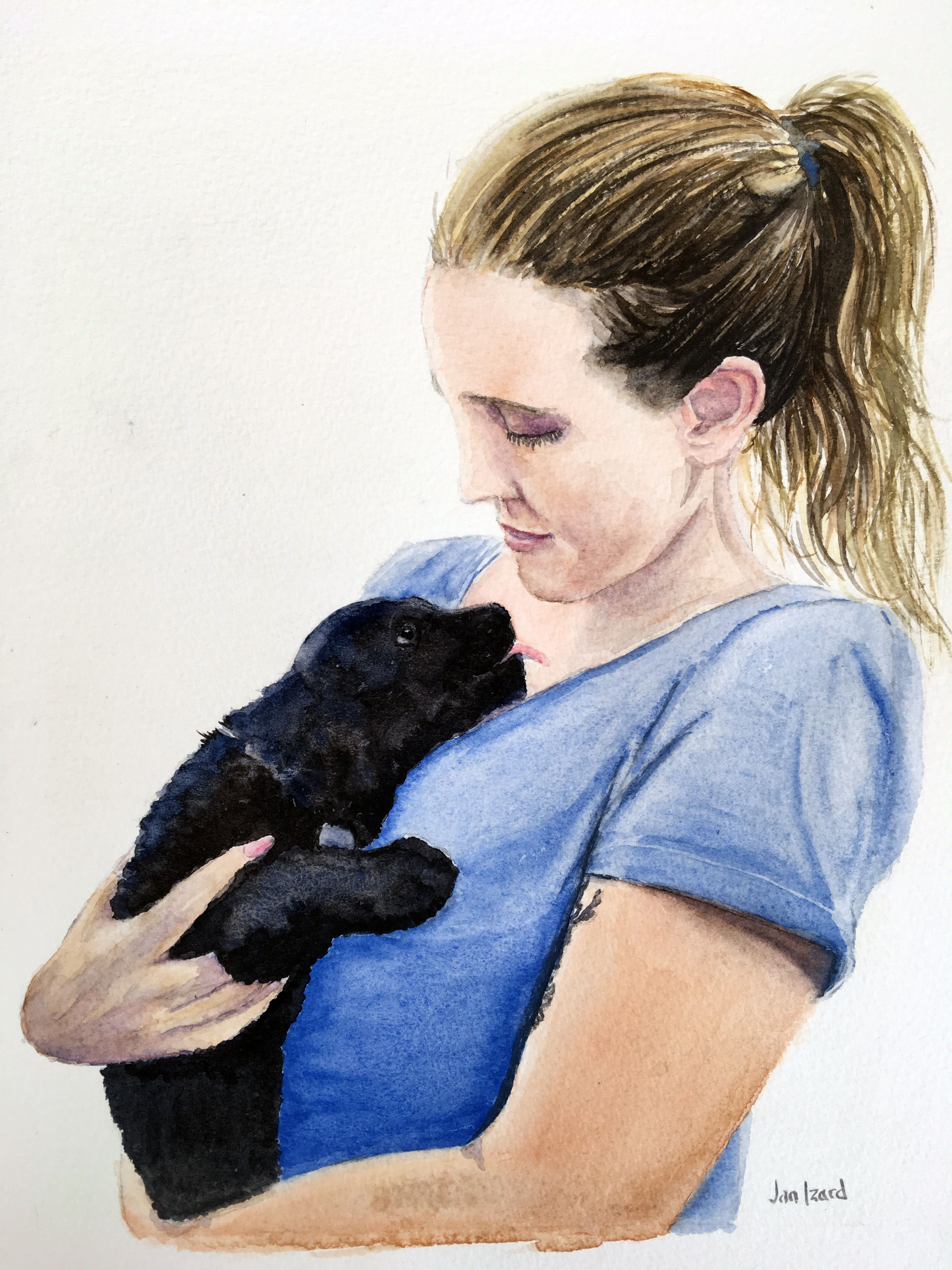 Adele with Puppy