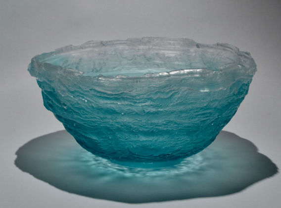 Glass ice bowl