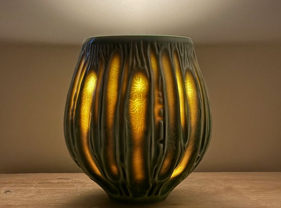 Porcelain ceramic lantern