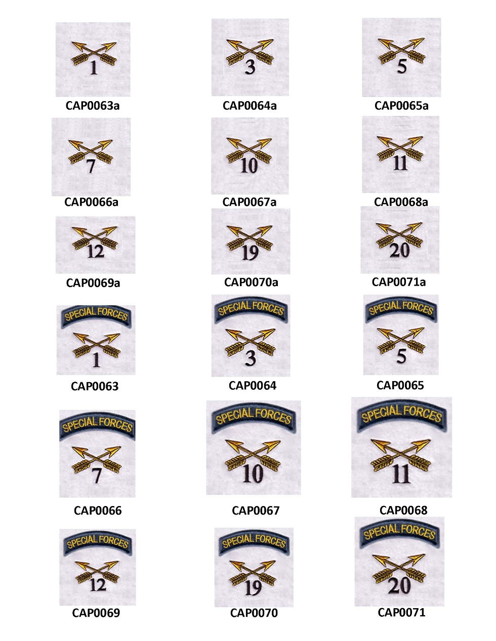 Thumbnail: Special Forces Direct Embroidered Ball Cap