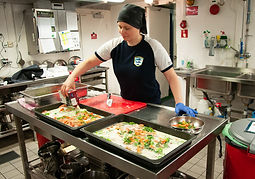 I köket på en av statsisbrytarna