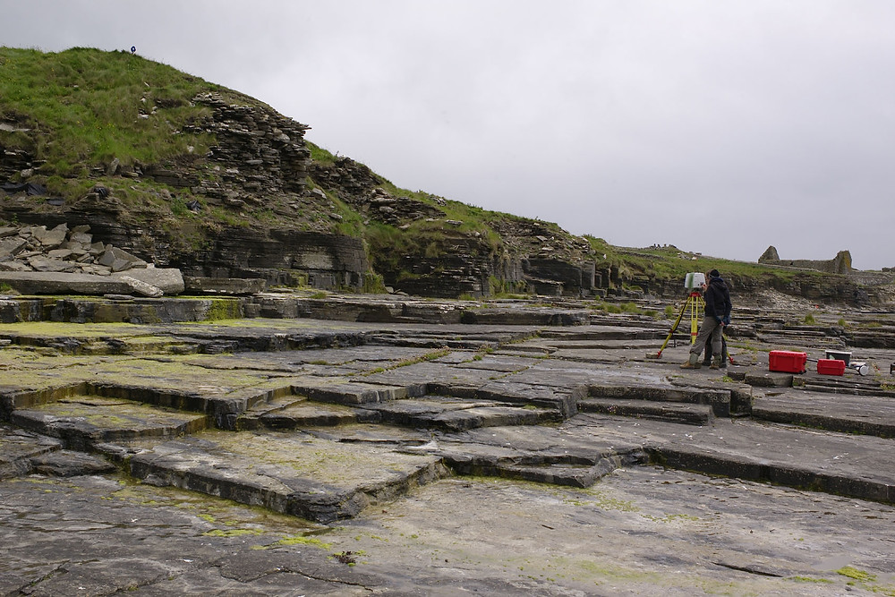 Recording the eroding broch at South Howe