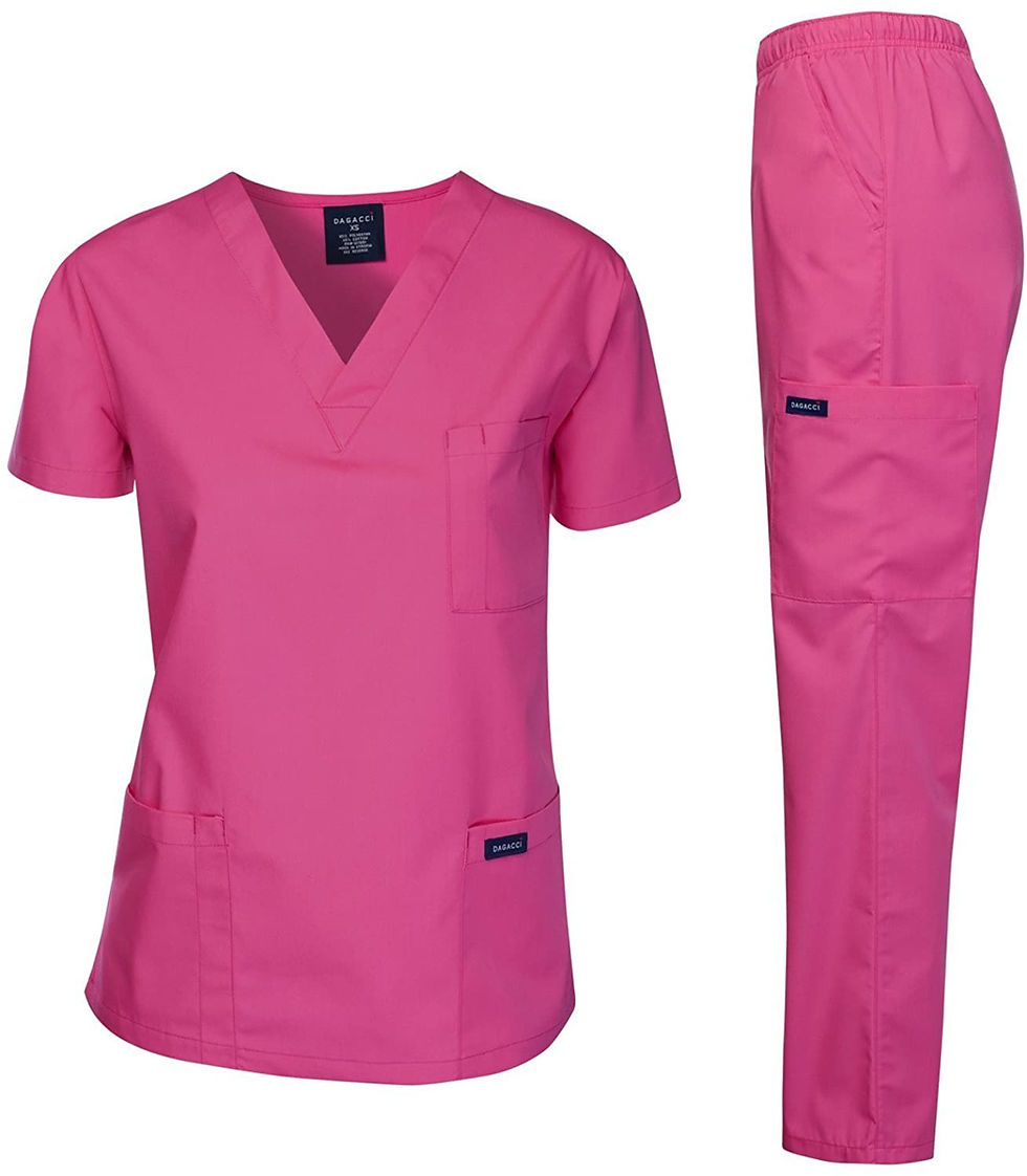 Thumbnail: Top+pants Stylish Suit Nursing Unisex Jogger Nurse Medical Scrubs Uniform