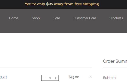Free Shipping Bar by PoCo banner