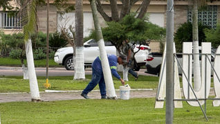 Um dos focos principais da operação foi a Praça Zeca Netto, coração do centro da cidade. 