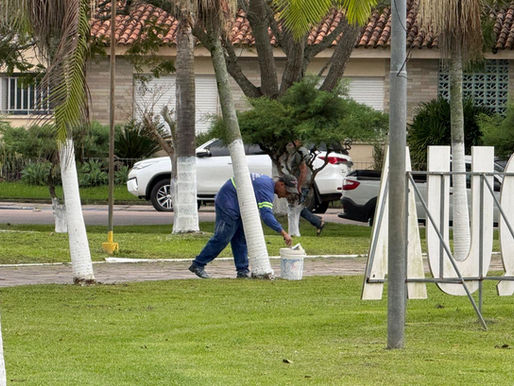 Um dos focos principais da operação foi a Praça Zeca Netto, coração do centro da cidade.