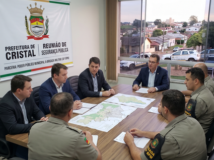 Cristal e Brigada Militar alinham reforço da segurança pública no município