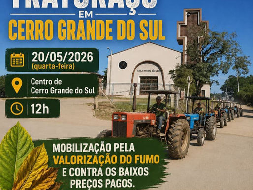O primeiro grande ato está agendado para esta quarta-feira, 20 de maio de 2026, no município de Cerro Grande do Sul.