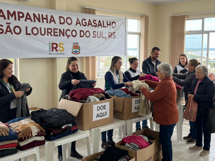 São Lourenço do Sul aquece o inverno com pontos de coleta da Campanha do Agasalho