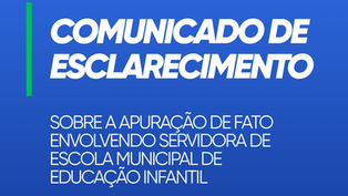 A Prefeitura de São Lourenço do Sul informou a instauração de um Processo Administrativo Disciplinar (PAD) para investigar um fato envolvendo uma servidora que atua em uma Escola Municipal de Educação Infantil.