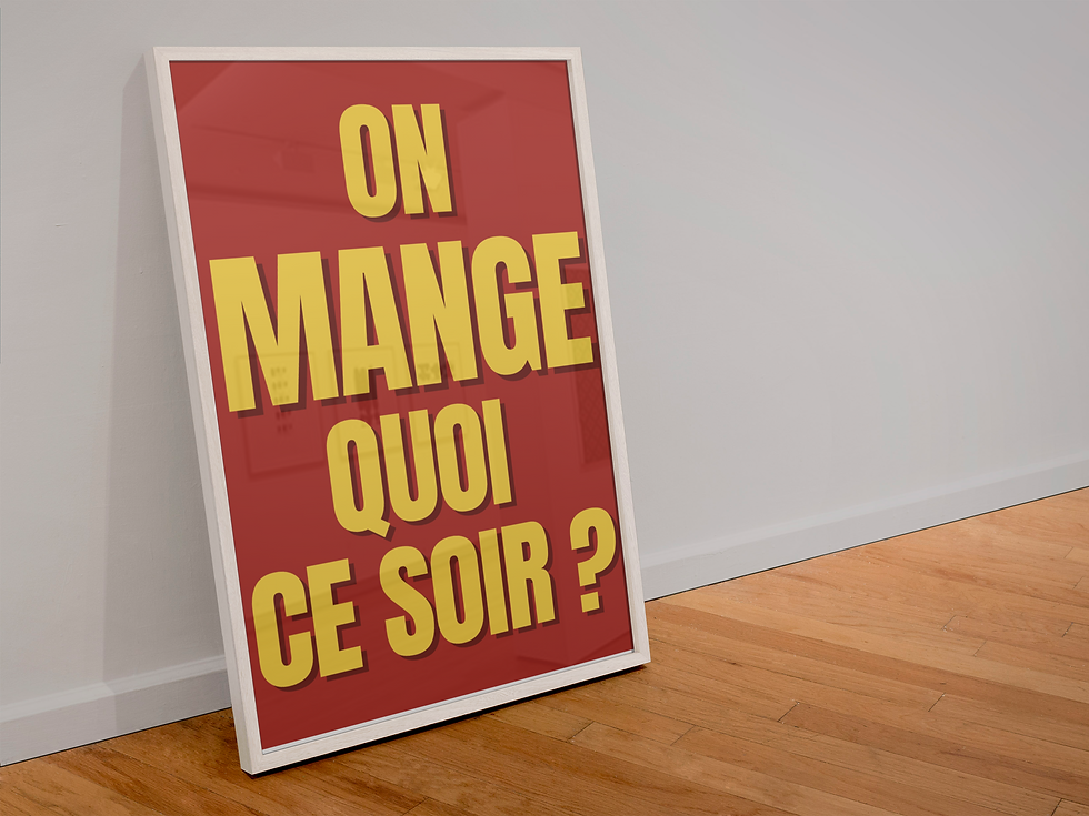 ON MANGE QUOI CE SOIR ?