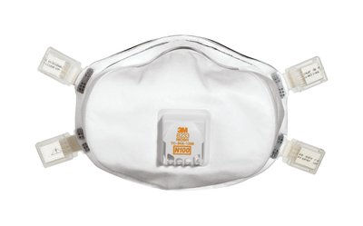 Thumbnail: 3M™ Lead Paint Removal Valved Respirator 8233PC1-B-PS, 1 ea/pk, 10 pks/cs