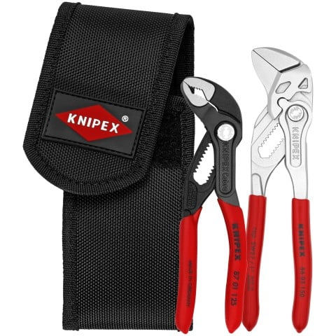 Knipex 2 Pc Mini Pliers in Belt Pouch - Cobra® and Pliers Wrench
