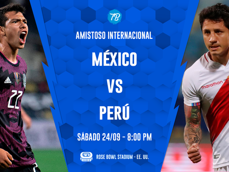 SELECCIÓN PERUANA: PERÚ Y MÉXICO EN UN NUEVO AMISTOSO