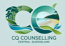 CQ Counselling logo with images of the beach and bush, reflecting the CQ landscape.