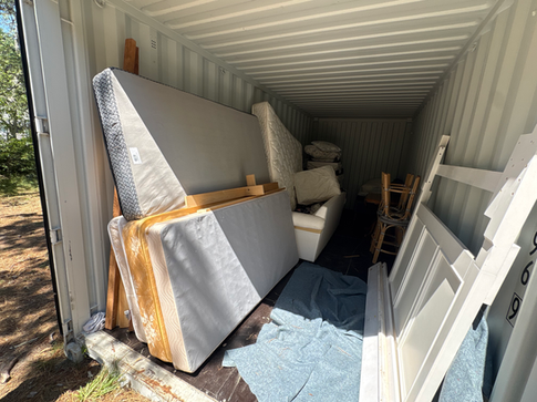 Stuff in a storage container