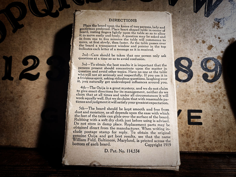 Thumbnail: Circa 1938 XL William Fuld Ouija Board and Planchette With Box