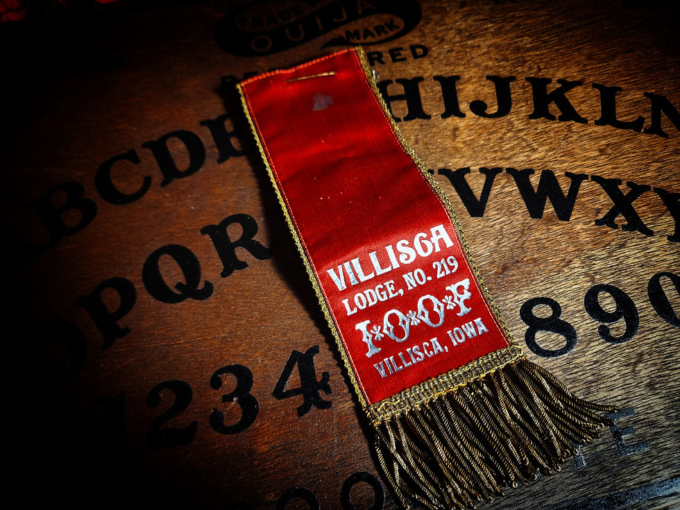 Thumbnail: Odd Fellows Villisca Lodge, No. 219 Membership Ribbon Pin