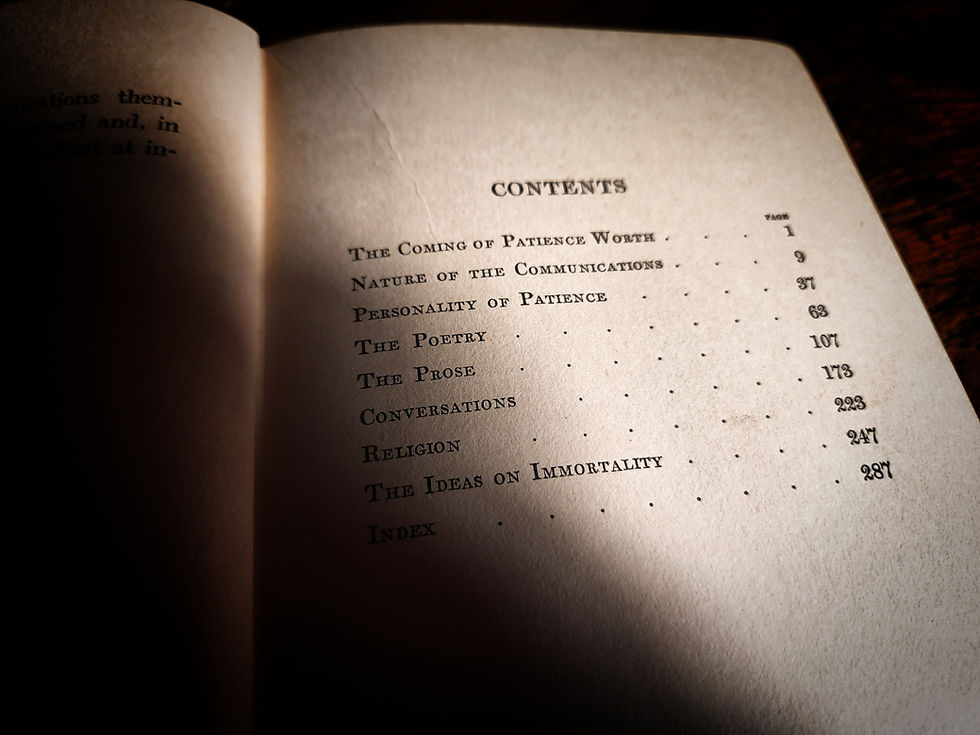 Thumbnail: 1916 Edition "Patience Worth: A Psychic Mystery"