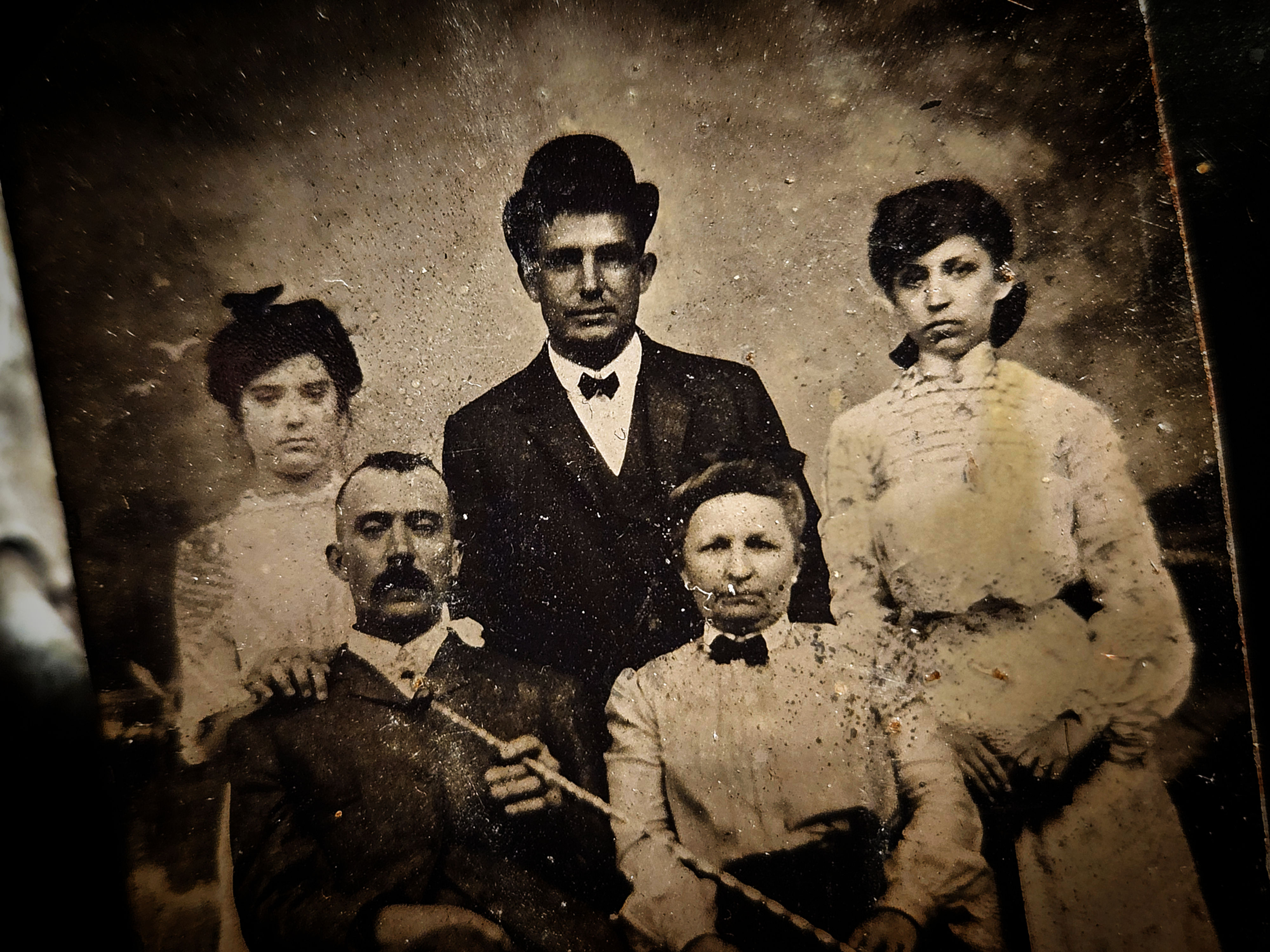 Victorian Group Tintype Photograph